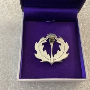 HeatherGems Heather Thistle Pin ~ Made in Scotland
